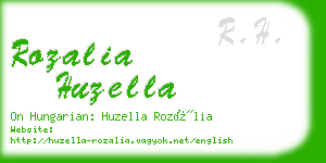 rozalia huzella business card